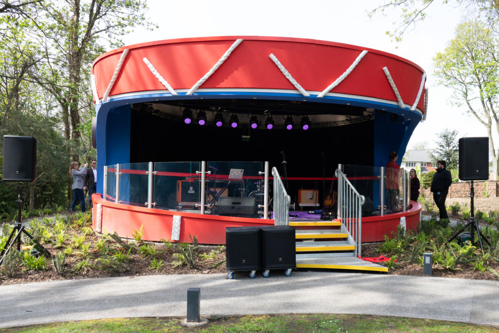 Grand Opening of Strawberry Field Bandstand, Liverpool