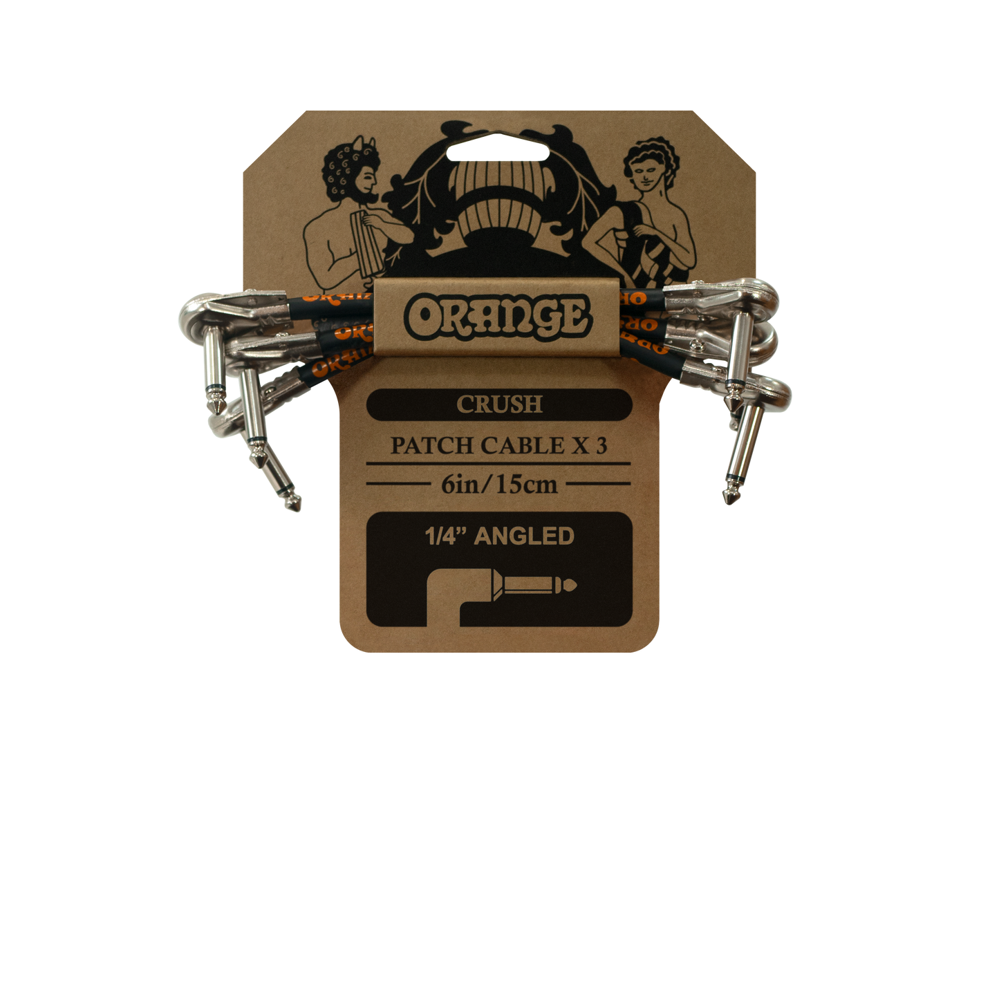 6inch Patch Lead x 3 Angled Cable