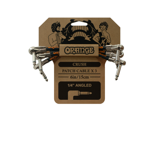 6inch Patch Lead x 3 Angled Cable