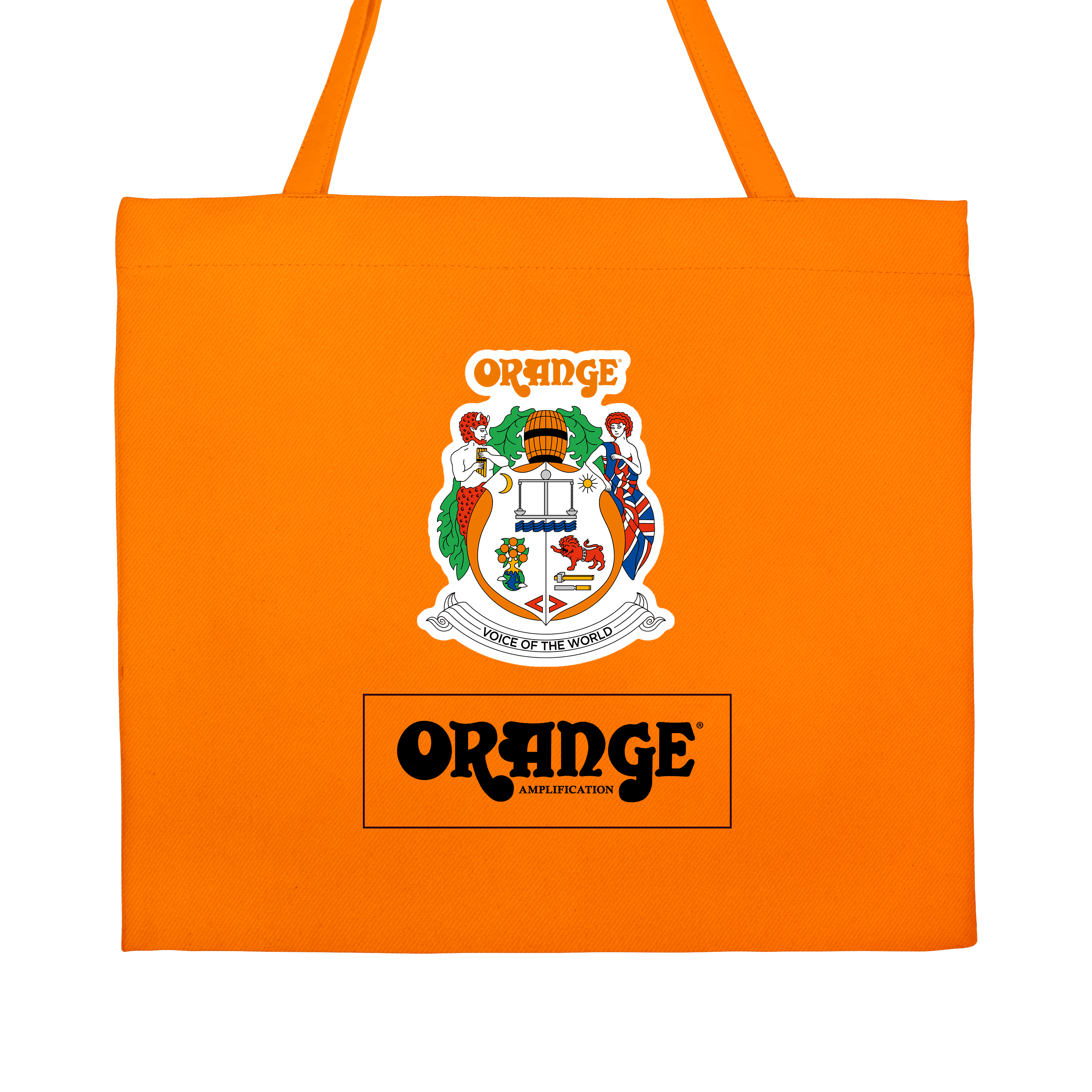 Orange Tote Bag | bold woven polypropylene or cotton canvas