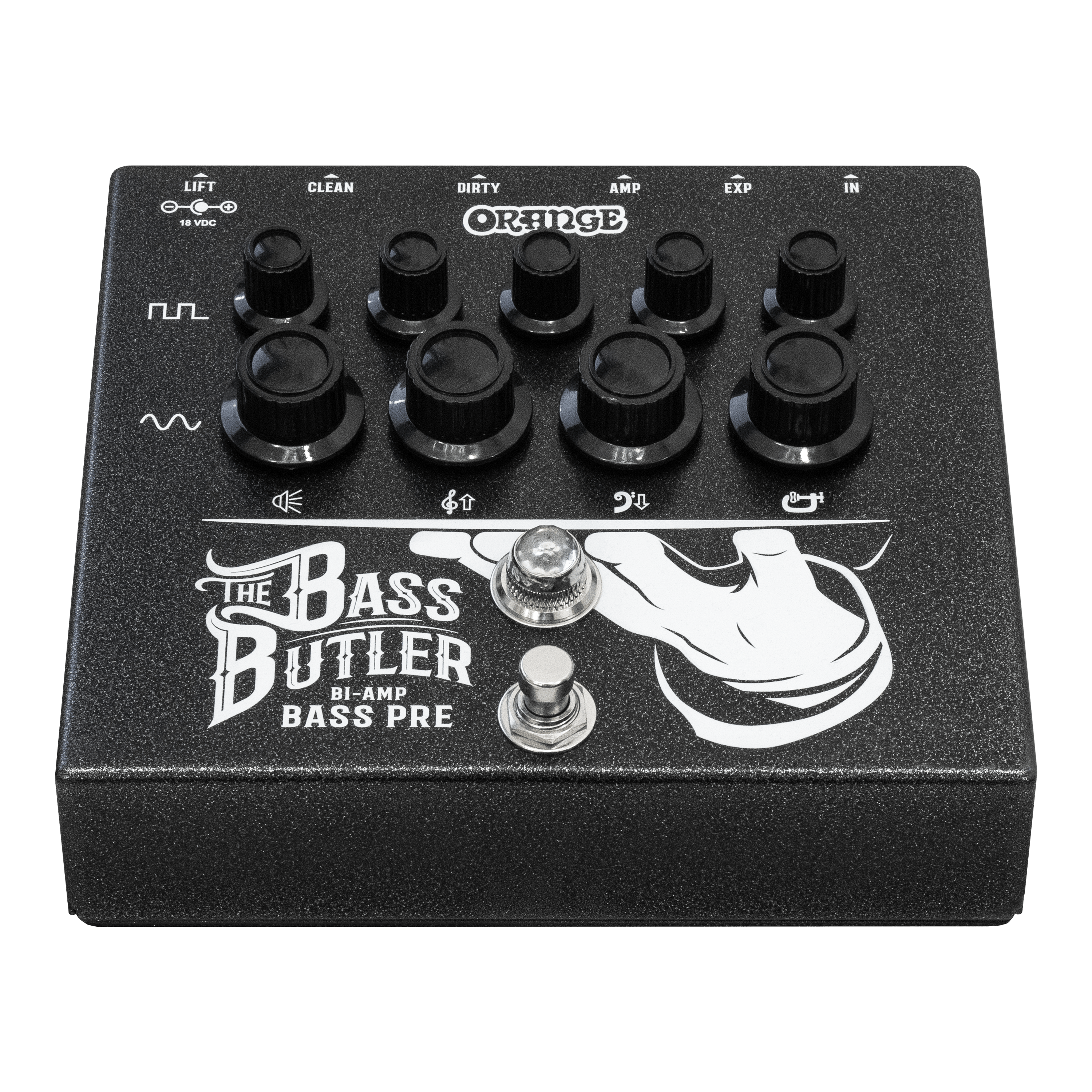 ベース Orange Bass Butler Orange Bass Butler | Bi-Amp Bass Preamp Pedal – Orange Music
