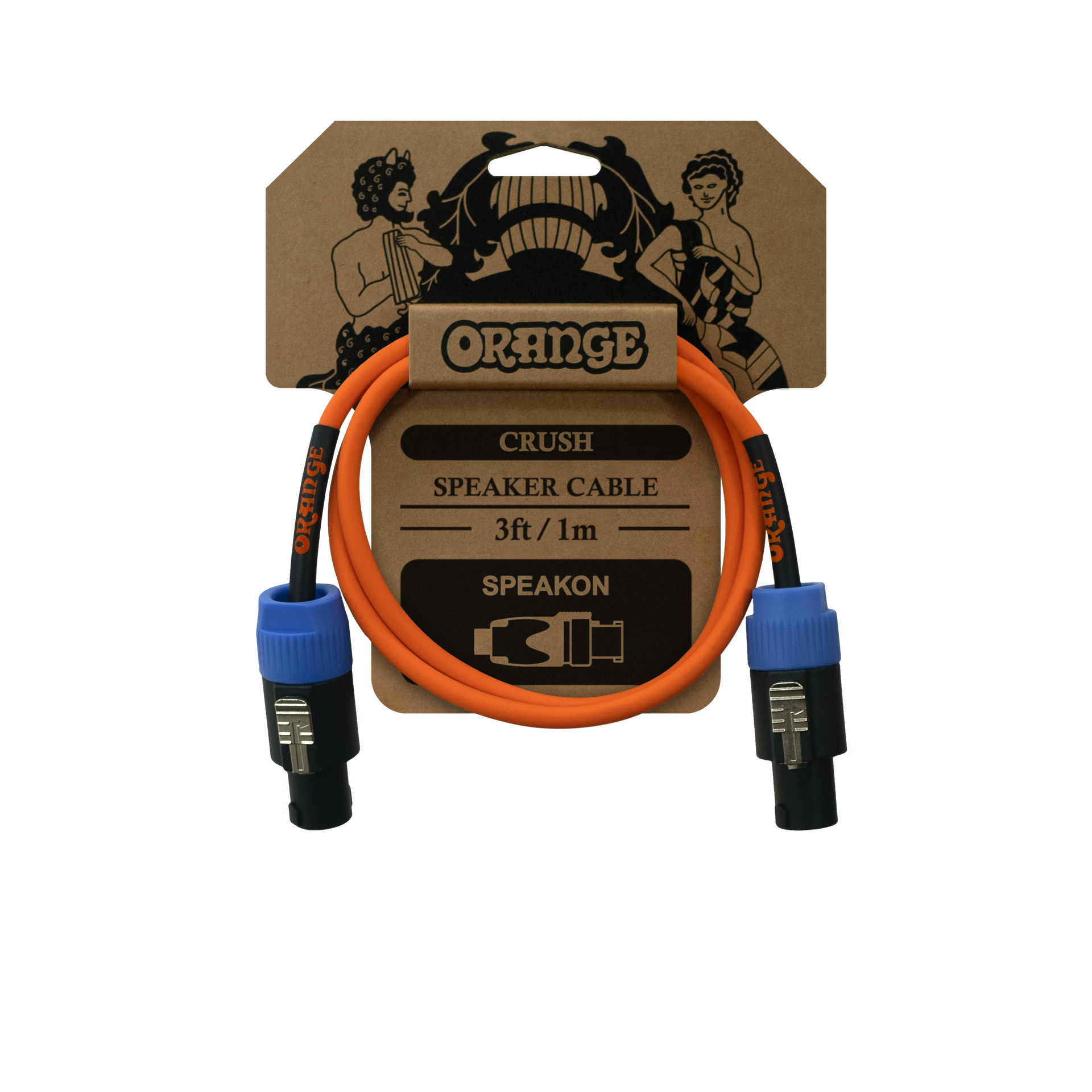 3ft Speaker Twist Connector Cable – Orange Music Electronic Co Ltd