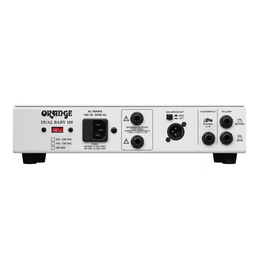 Orange Dual Baby 100 | Twin Channel 100W Rack Amp – Orange Music ...