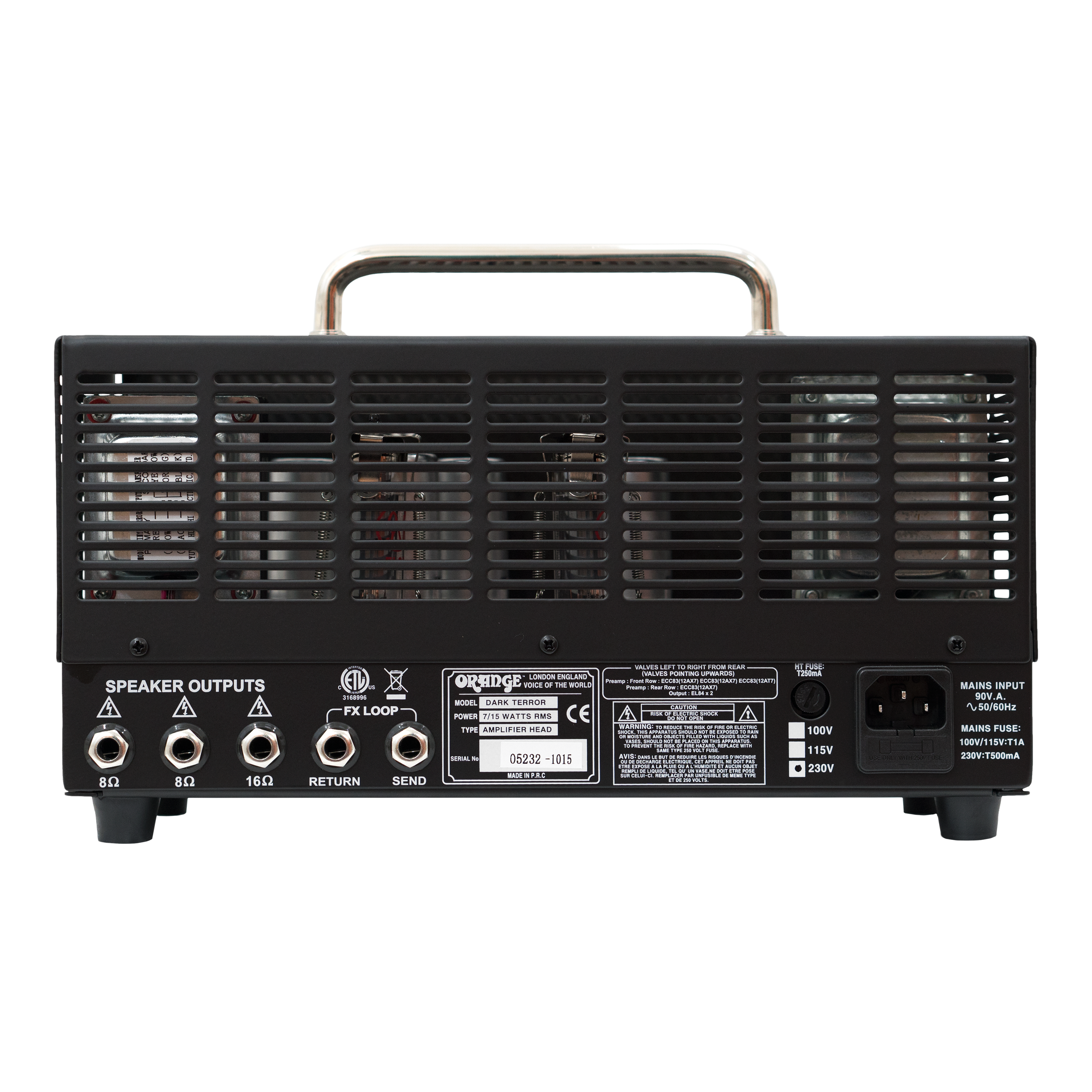 Orange Dark Terror 真空管アンプ 15W Orange Dark Terror 15 Amp Head | High-Gain Tube Power