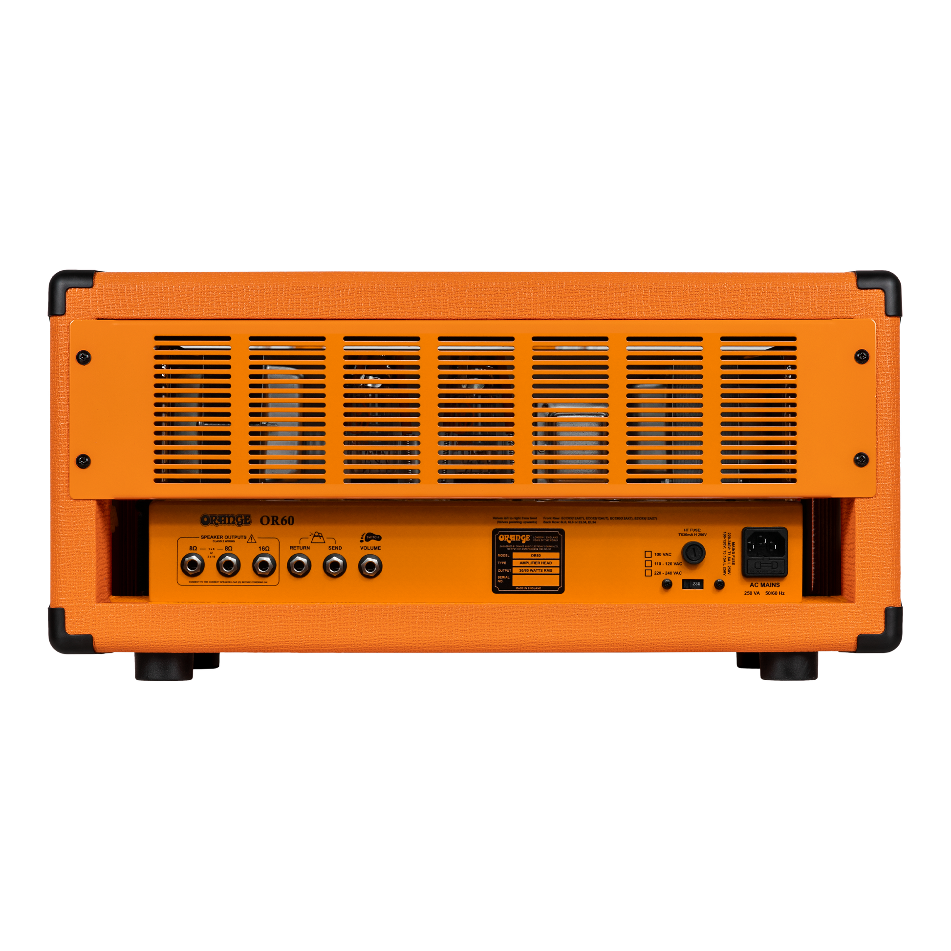 Orange OR60 Amp Head | 60W Single-Channel Vintage-Inspired Valve Orange OR60 Amp Head | 60W Single-Channel Vintage-Inspired Valve