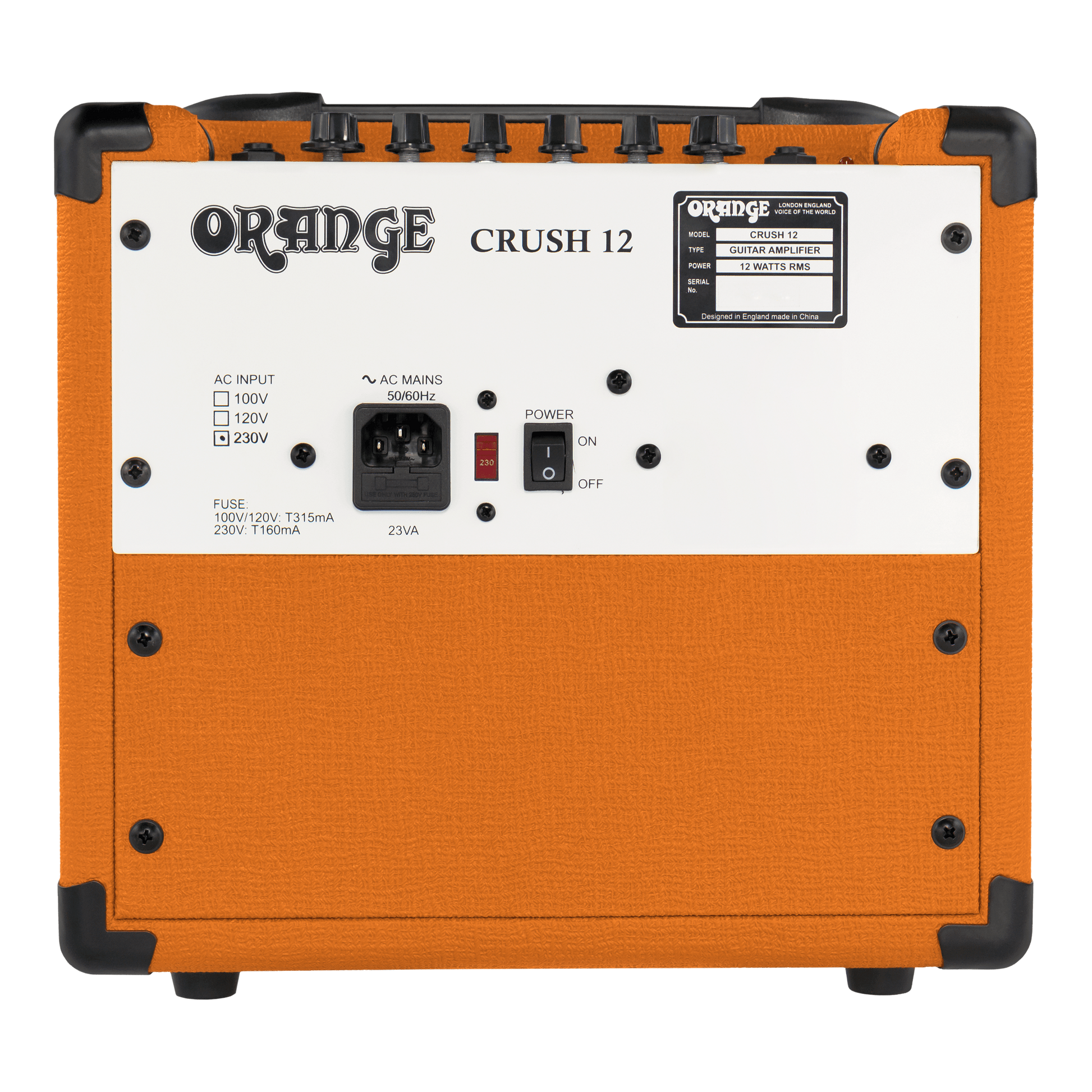 Orange Crush 12 – 12 W Analogue Combo Amp – Orange Music Orange Crush 12 – 12 W Analogue Combo Amp – Orange Music