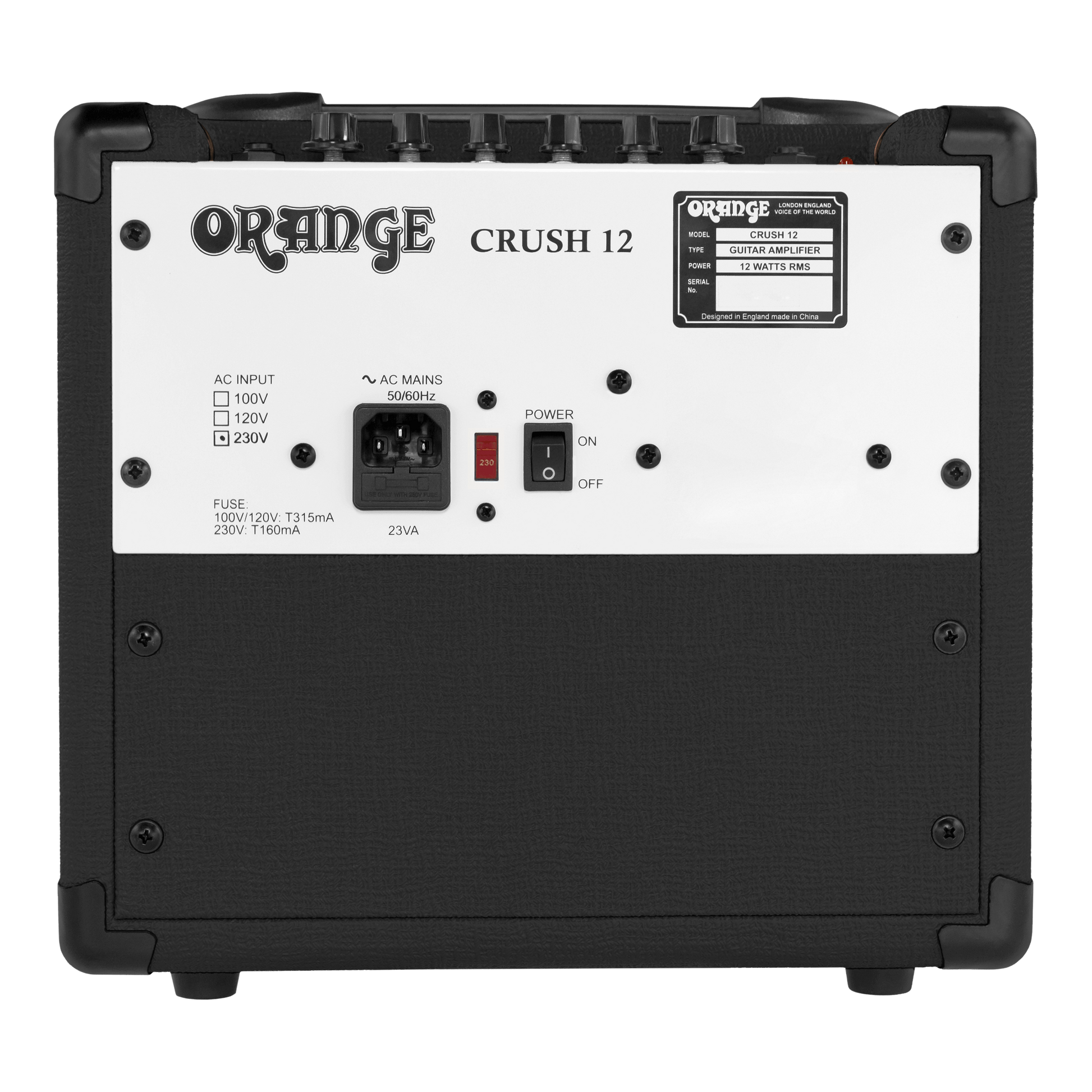 Orange Crush 12 – 12 W Analogue Combo Amp – Orange Music Orange Crush 12 – 12 W Analogue Combo Amp – Orange Music