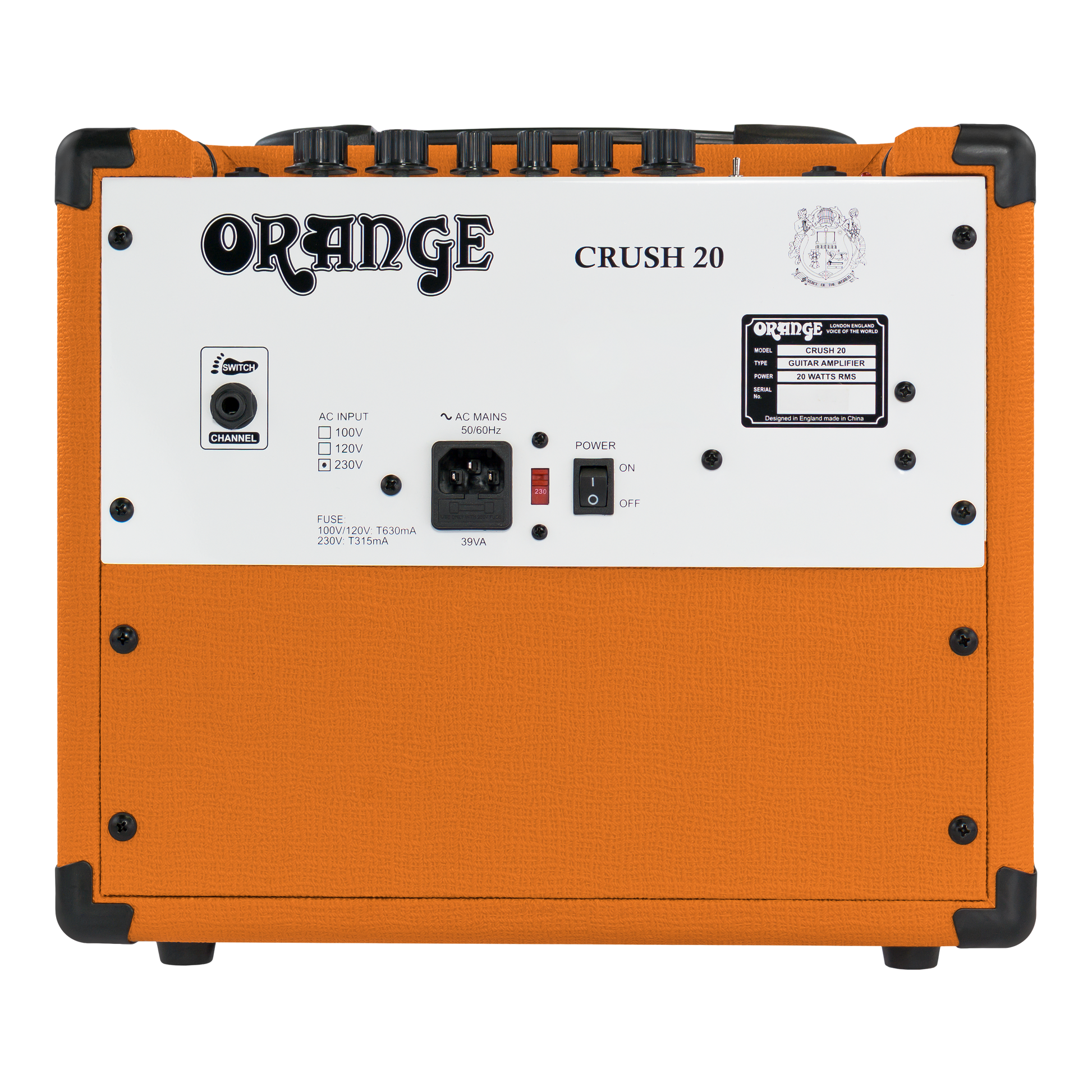 Orange Crush 20 – 20W Analogue Combo Amp – Orange Music Electronic Orange Crush 20 – 20W Analogue Combo Amp – Orange Music Electronic