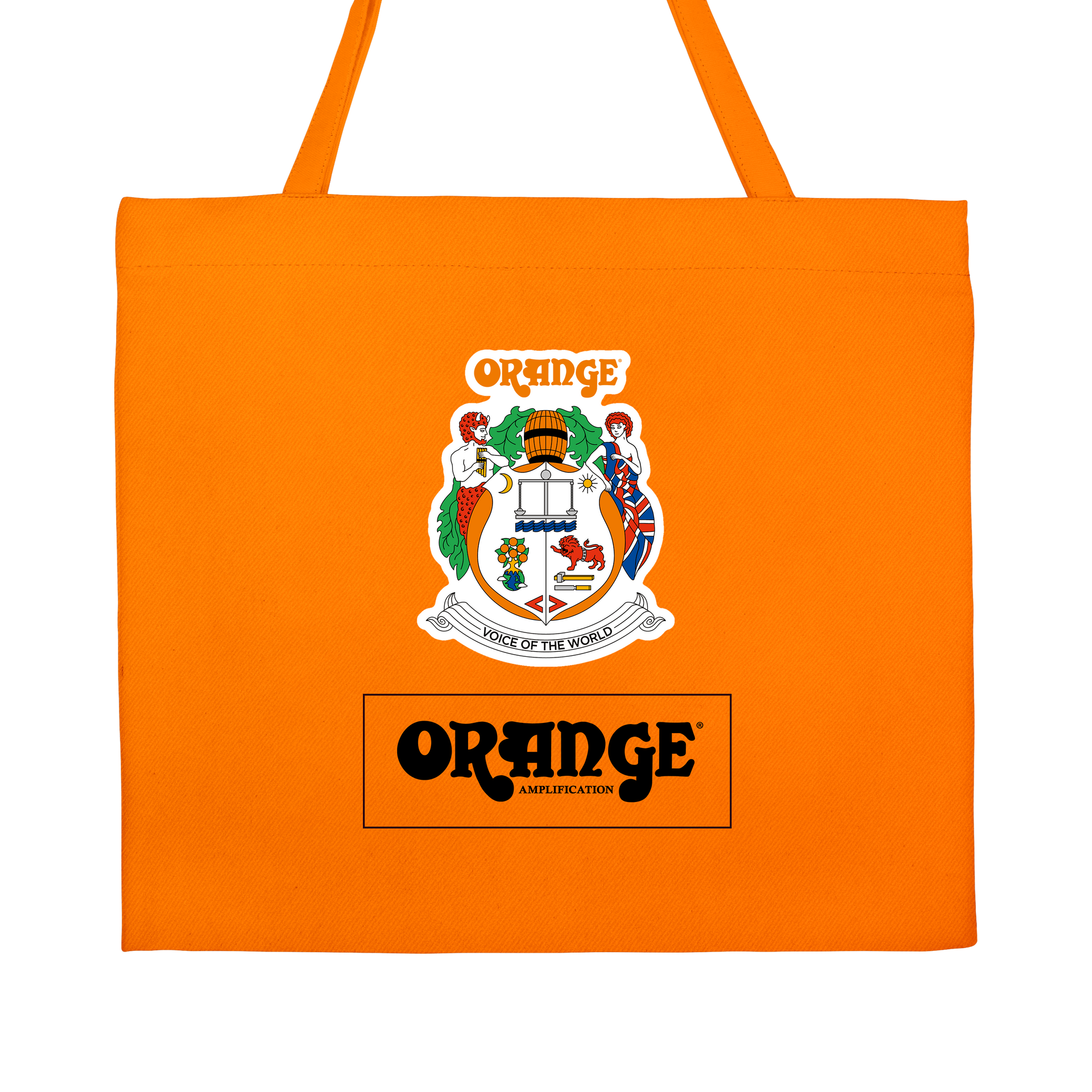 Orange Tote Bag | bold woven polypropylene or cotton canvas bag