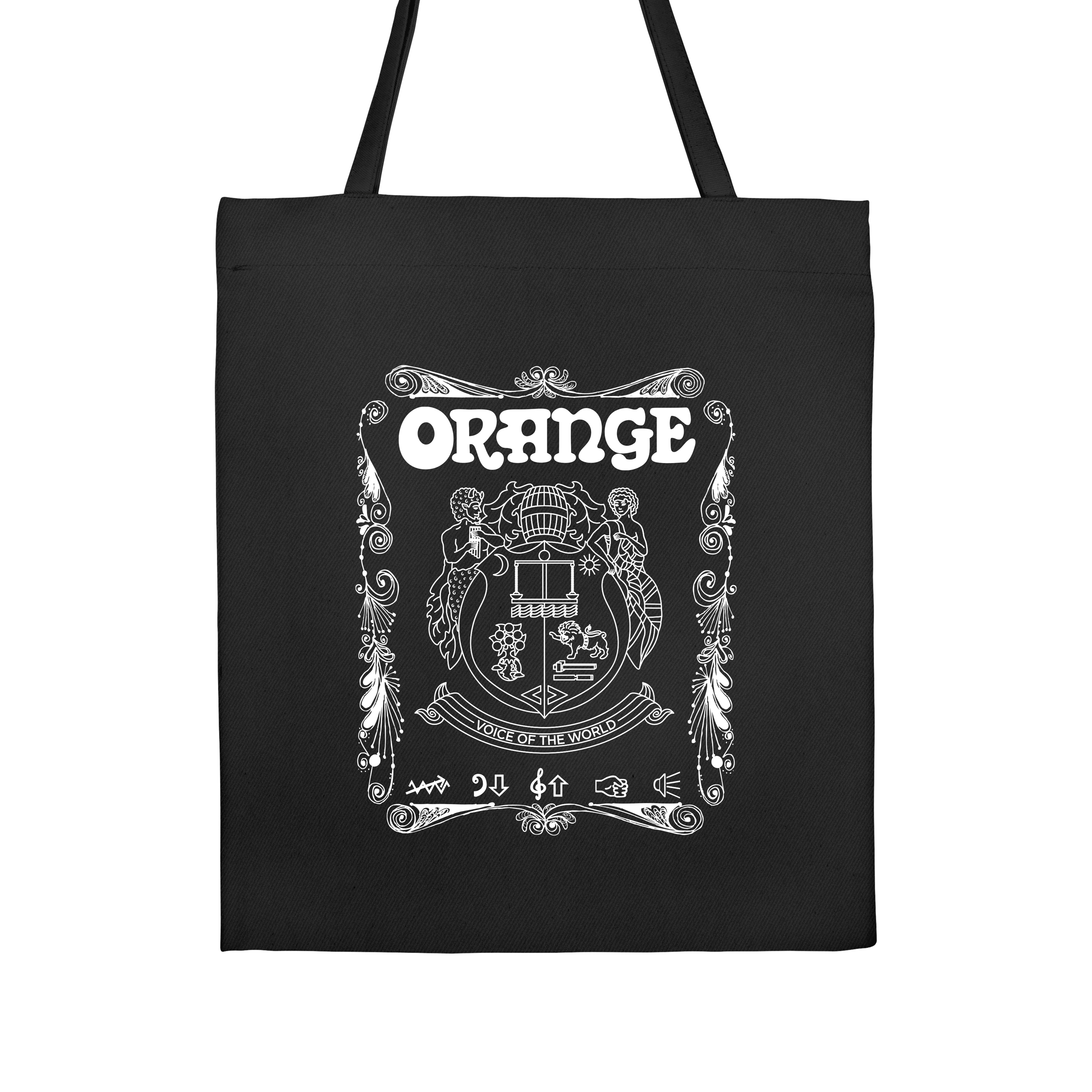 Orange Tote Bag | bold woven polypropylene or cotton canvas bag