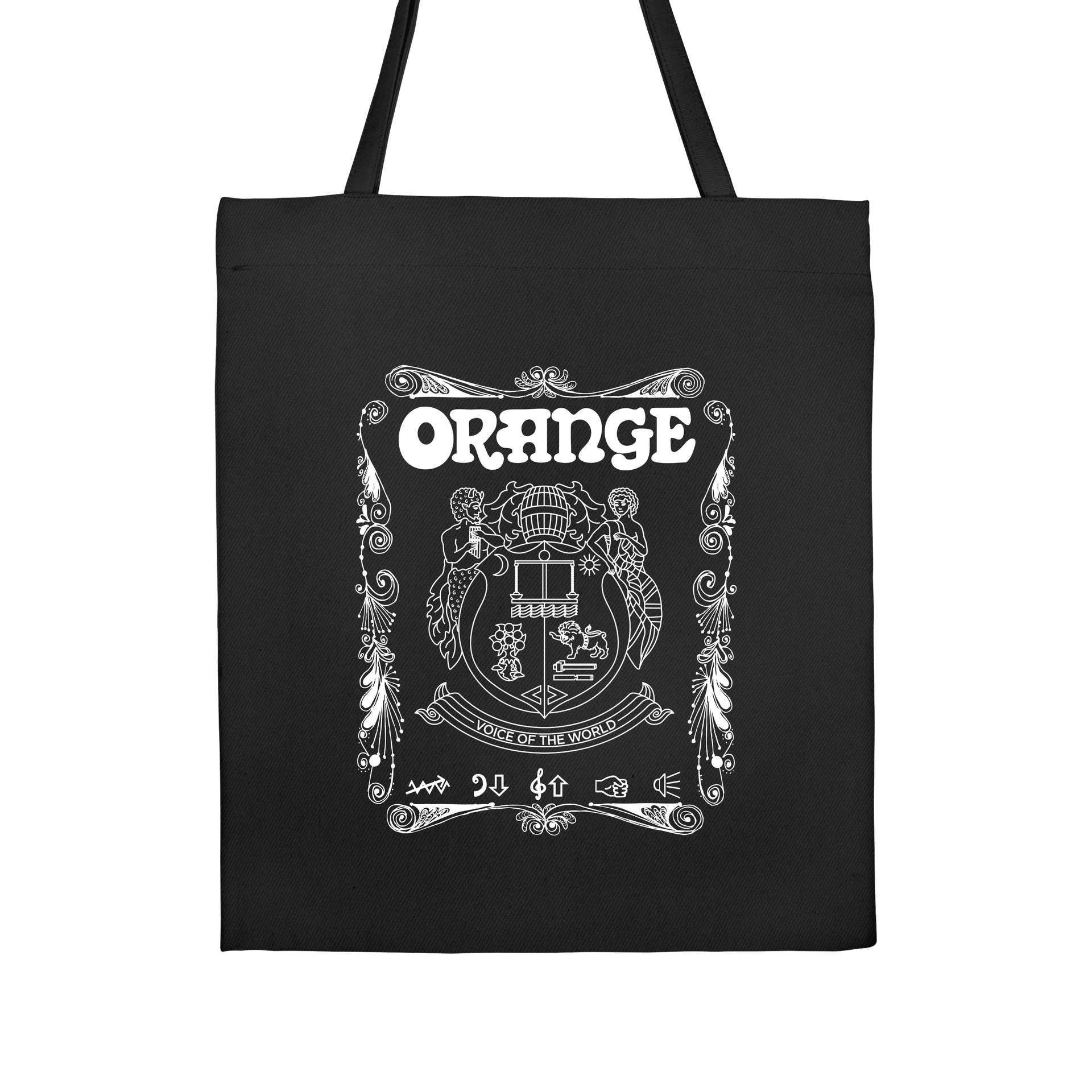 Orange Tote Bag | bold woven polypropylene or cotton canvas bag