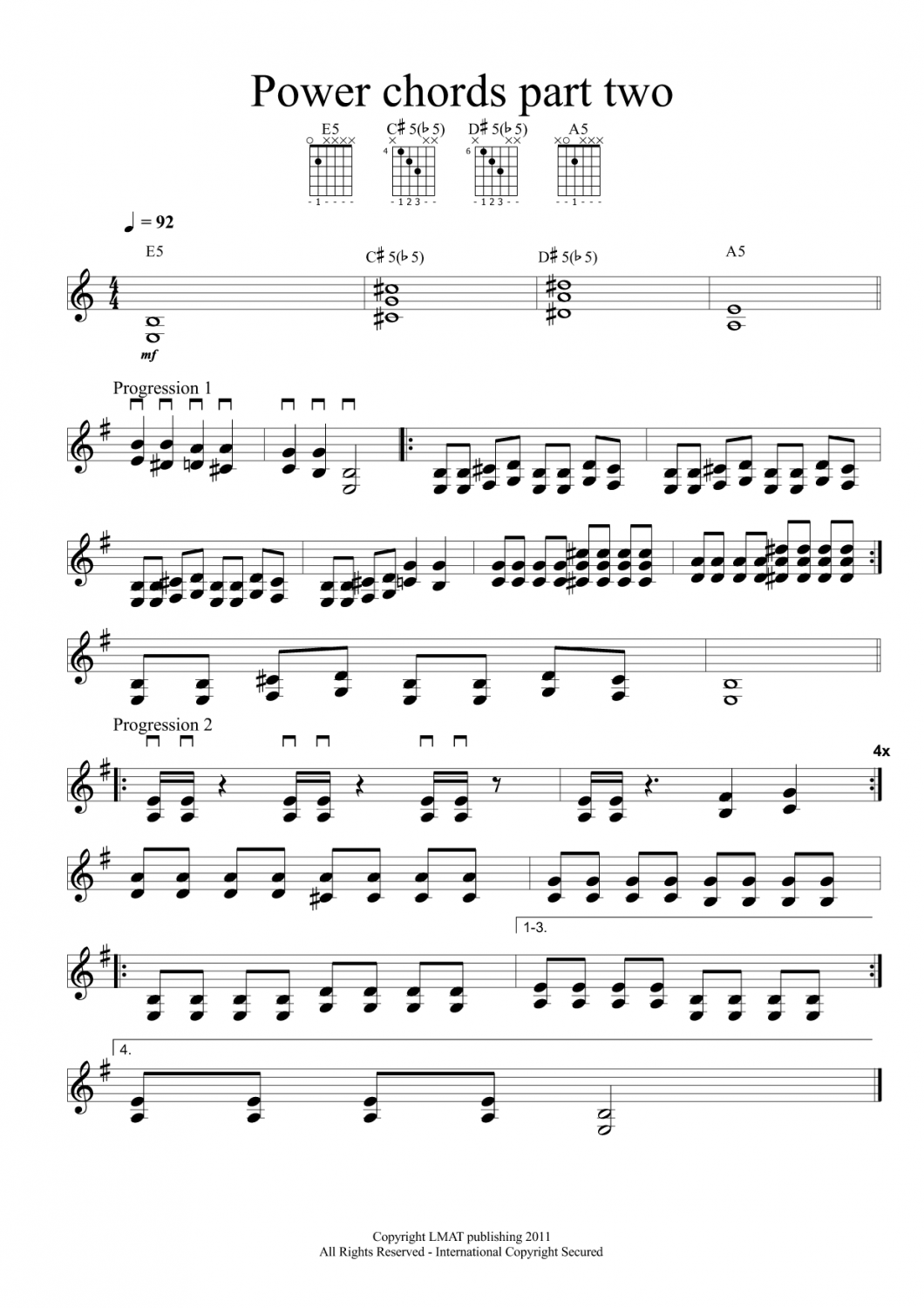 Powerchordspart2notation Orange Amps