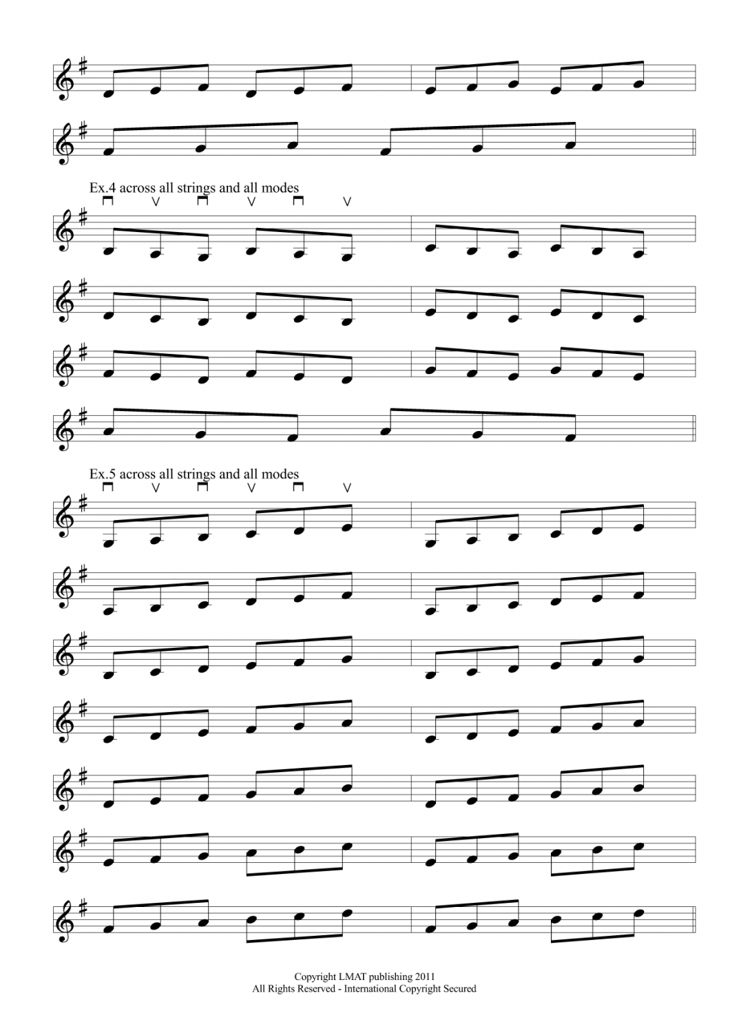 Mode Workout Triplets Notation 2 Orange Amps