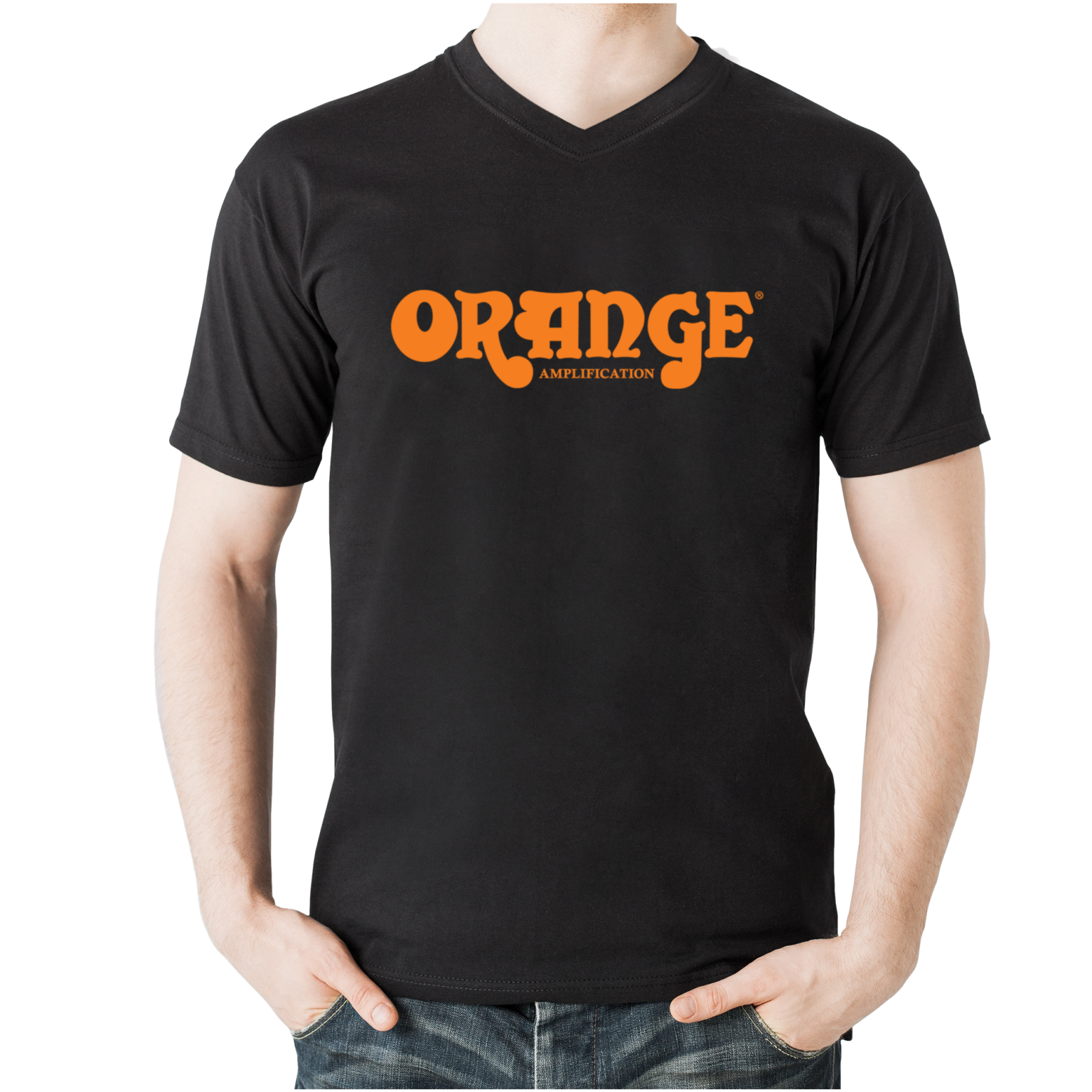 Modern Logo T-Shirt – Orange Amps