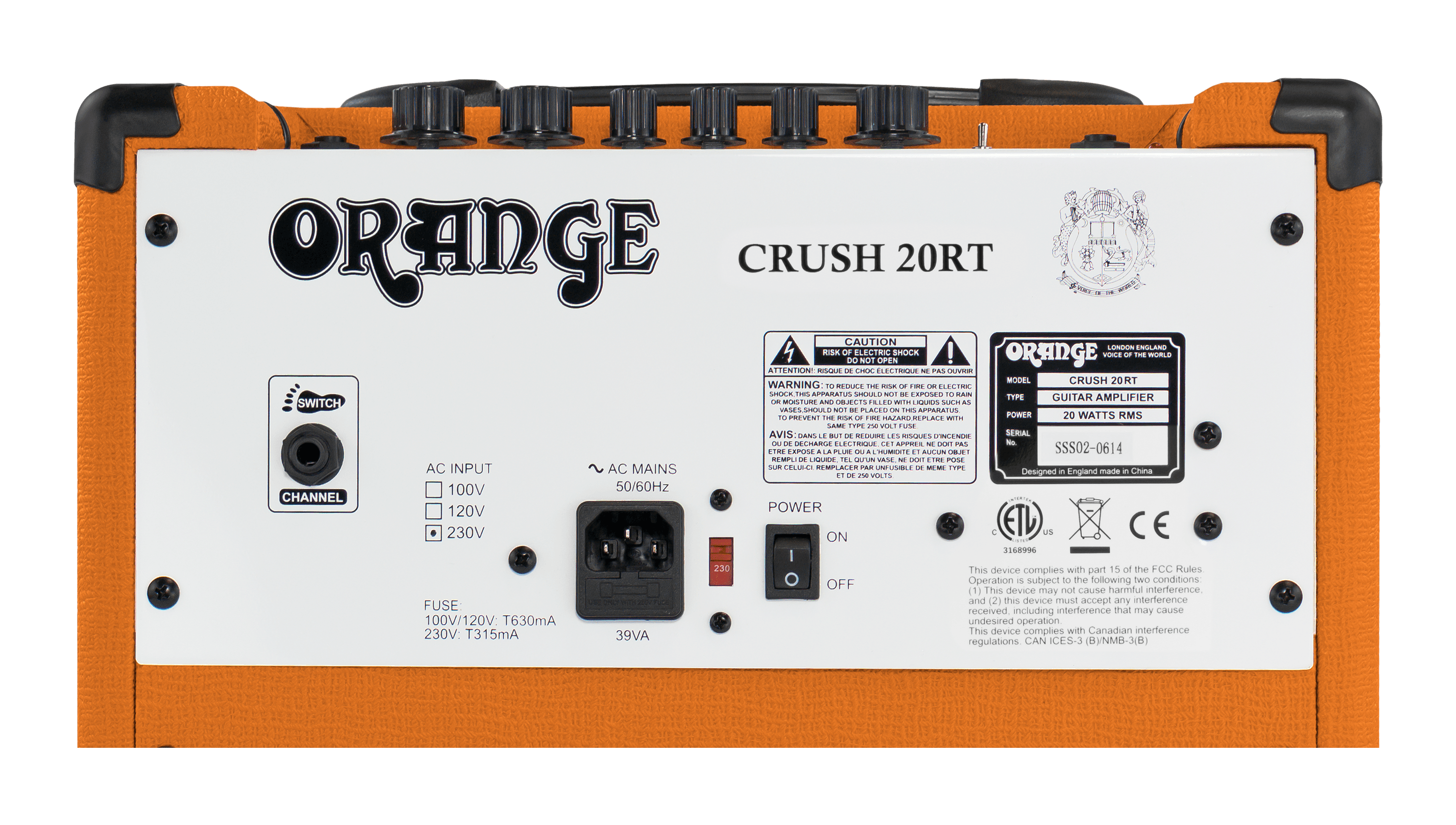 Crush 20RT manual – Orange Amps