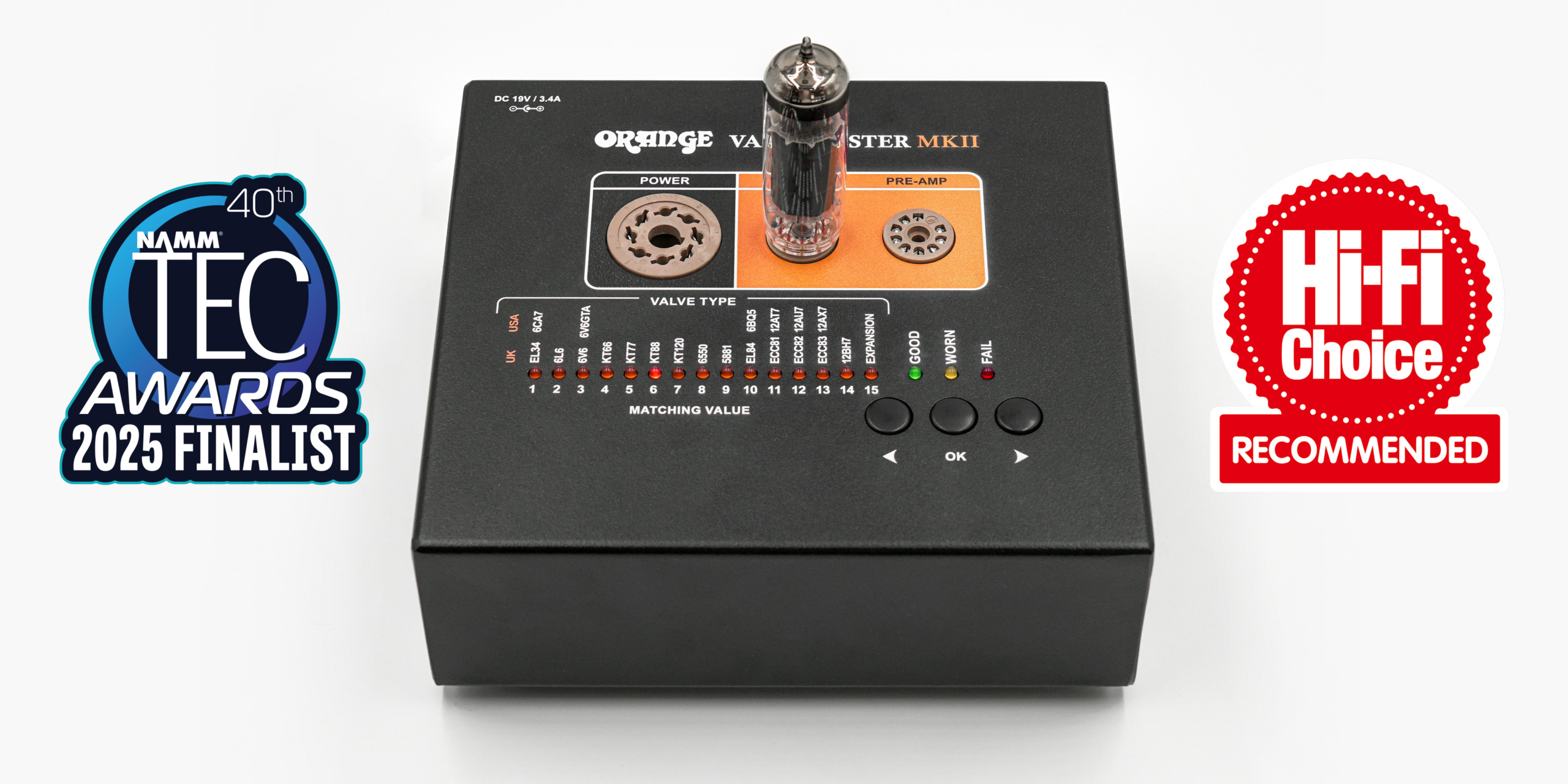 Valve Tester MKII - Photos - EL84 - 2 - 4000 x 2000px (Hi-Fi Choice & NAMM Tech Finalist)